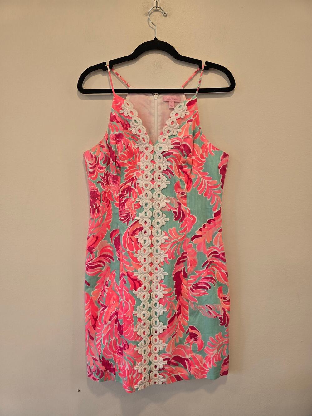 NWT Lilly Pulitzer size 8 Pearl Shift Poolside Blue Love Birds Dress
